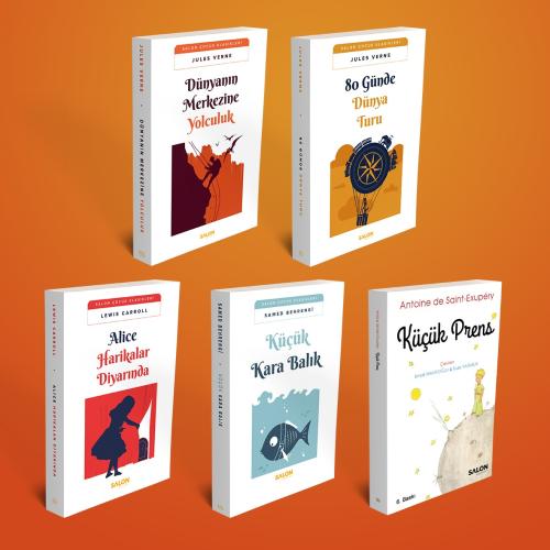 Salon Çocuk Klasikleri Seti (5 kitap takım) Jules Verne